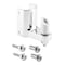 Prime-Line Post Mounted Gravity Pivot Hinge, 1-1/4 in., Zamak, Chrome, 5/8 in. Pintle, Bottom (Single Pack) 656-6548-T - alternate 1